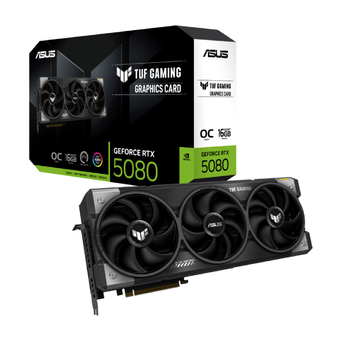 کارت گرافیک ایسوس TUF Gaming GeForce RTX 5080 16GB GDDR7 OC Edition